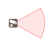 Field of view (direction: 90&deg;, angle: 60&deg;, height: 10m)